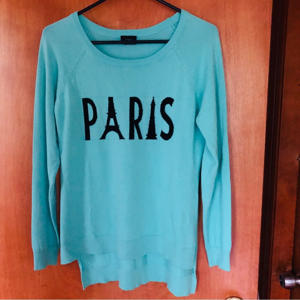 🛍️ Rue21 Aqua Paris Crew Neck Sweater